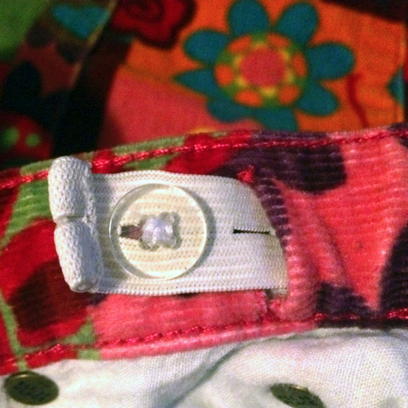 Colourful Floral Corduroy Girls Skirt 6X 7 - Picture 4 of 4